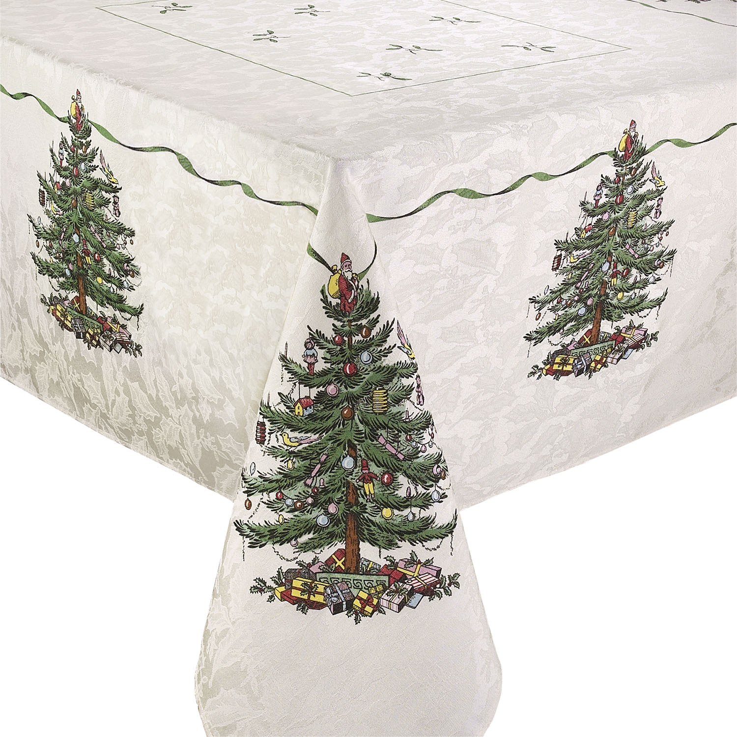 Christmas Tree 60" x 120" Oblong Tablecloth image number null